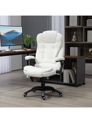 Vinsetto Massagestuhl-67B x 74T x 107-116H cm-Weiß