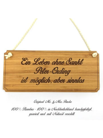 Mr. & Mrs. Panda Wandtafel Sankt Peter-Ording mit Spruch in Keine Angabe