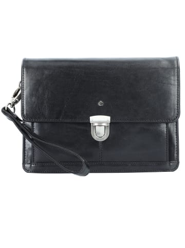 Esquire Toscana Handgelenktasche Leder 24,5 cm in schwarz