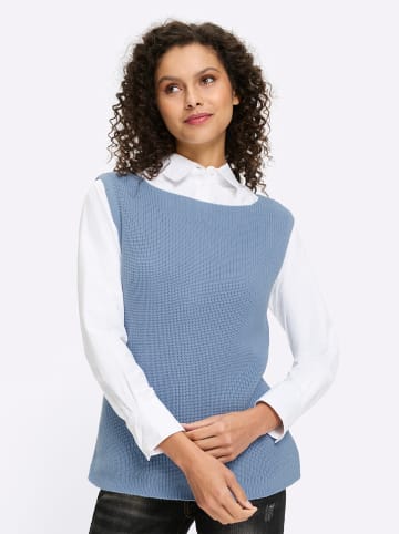 Heine Stricktop in bleu