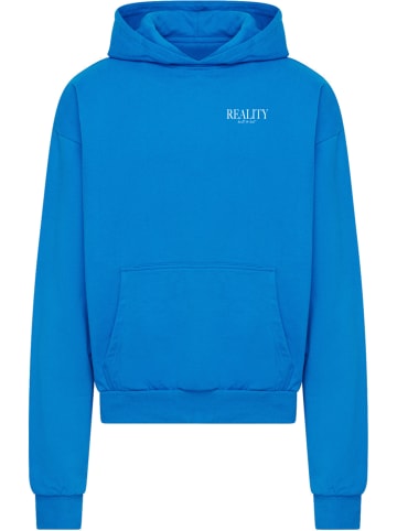 Mister Tee Mister Tee Reality Ultra Heavy Cotton Box Hoody in cobalt blue