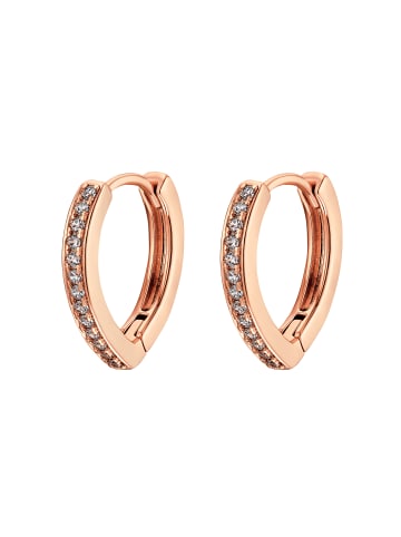 Steel_Art Creolen Linn rose goldfarben in rosegoldfarben