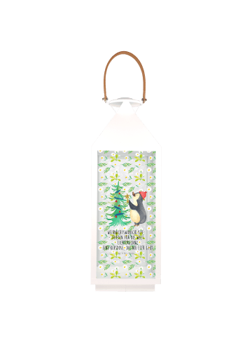 Mr. & Mrs. Panda Kerzenhalter Pinguin Weihnachtsbaum mit Spruch in Transparent