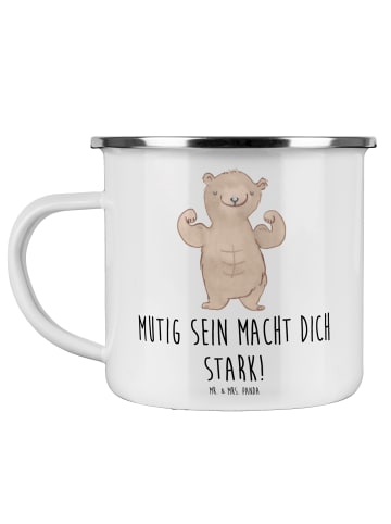 Mr. & Mrs. Panda Becher Angst überwinden mit Spruch in Weiß
