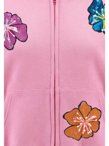 IZIA Women Hoodie in Pink