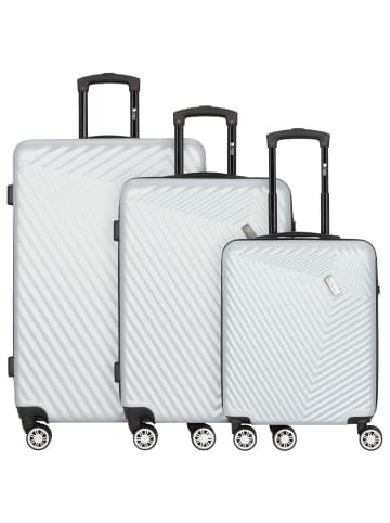 mano Don Carlo 4-Rollen Kofferset 3tlg. in silber