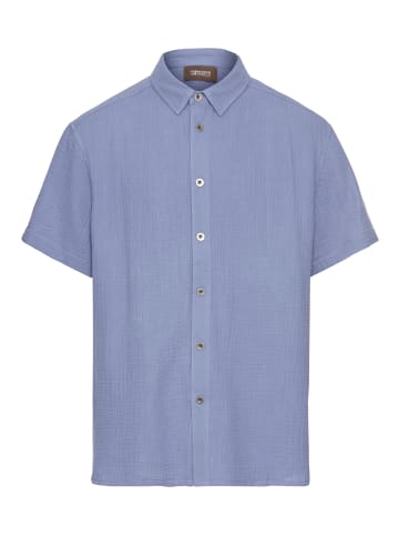 Man's World Kurzarmhemd in blau