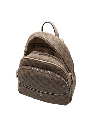 Guess Manhattan II Large - Rucksack 33 cm (coal logo) in latte logo