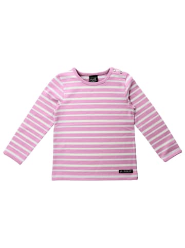 Villervalla Shirt Langarm Stripes in flamingo