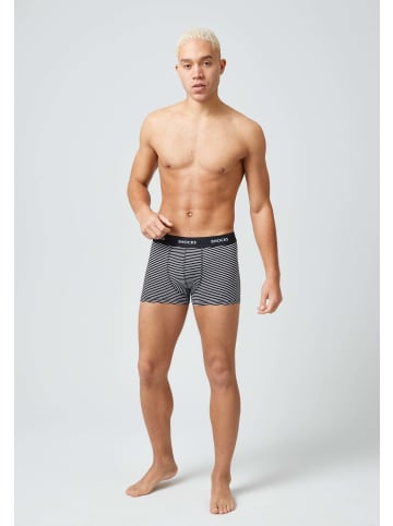 SNOCKS Boxershorts aus Bio-Baumwolle in Schwarze Streifen