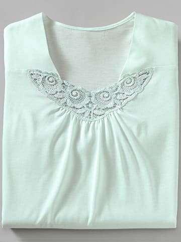 Ascafa Kurzarm-Nachthemden in flieder + mint