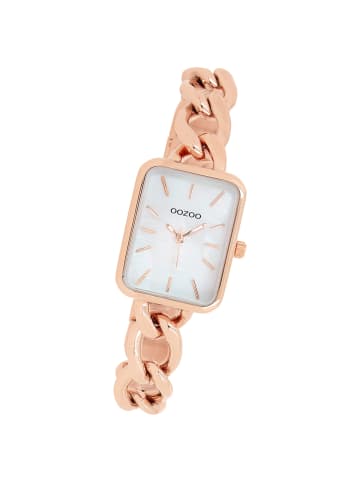 Oozoo Analog-Armbanduhr Oozoo Timepieces rosegold extra groß (ca. 22,5x28,5mm)
