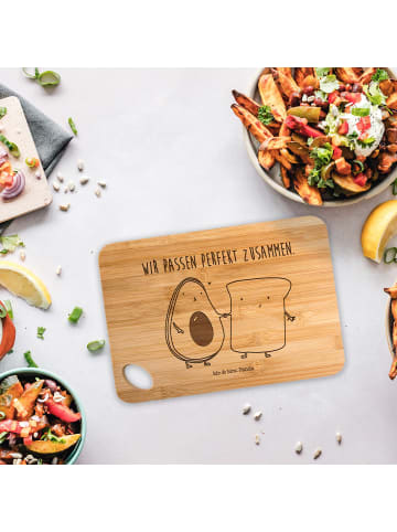 Mr. & Mrs. Panda Holzbrett Avocado Toast mit Spruch in Braun