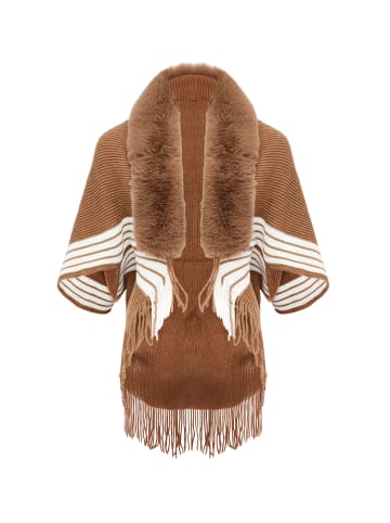 NALLY Damen Poncho in Beige