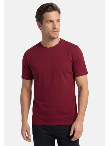 Casa moda T-Shirt Basic in Rot / grau / dunkelgrau