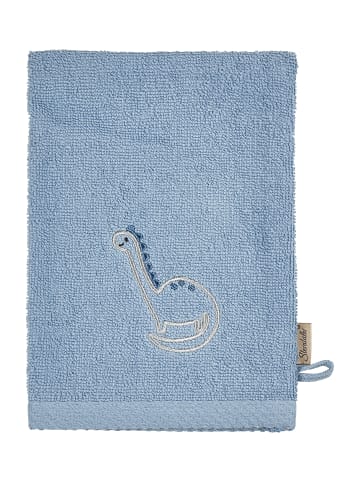 Sterntaler Waschhandschuhe 2er-Pack DINO Rexi in helles blau