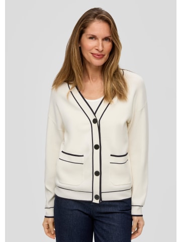 s.Oliver BLACK LABEL Strickjacke langarm in Creme