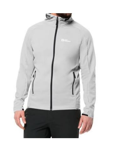 Jack Wolfskin Unterhacke/Fleecejacke ALPGRAT HOODED FZ M in Grau