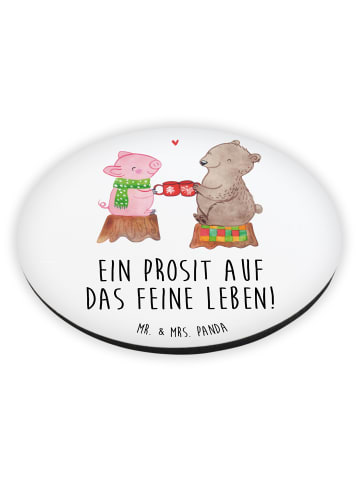 Mr. & Mrs. Panda magnet Glühschwein Sause mit Spruch in Weiß