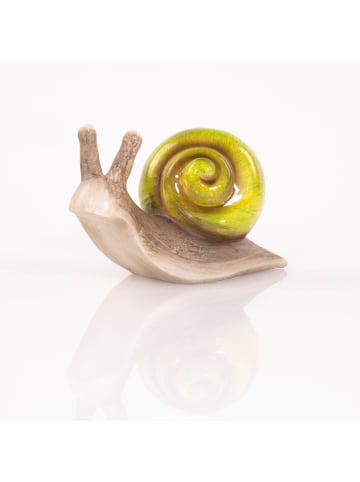 PROGARDEN Gartendeko Schnecke in grün
