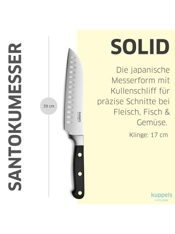 Kuppels Santokumesser SOLID in schwarz