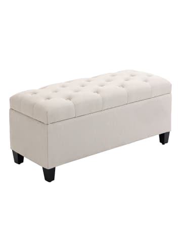 HOMCOM Sitzbank-100B x 40T x 44H cm-Cremeweiß