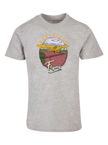 F4NT4STIC T-Shirt Red River Flying in grau meliert