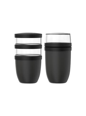 Mepal 2-tlg. Lunchpot-Set XL Ellipse in – 900 ml + 1050 ml in Nordic Black