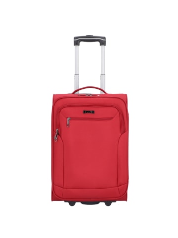 D&N Travel Line 6800 2-Rollen Kabinentrolley 53 cm in dunkelrot