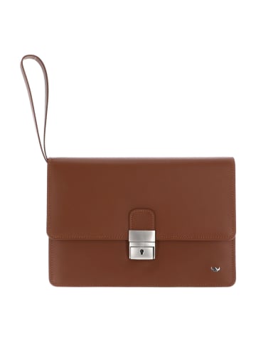Golden Head Polo Herrentasche Handgelenktasche Leder 23 cm cognac