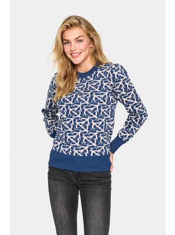 SAINT TROPEZ Strickpullover ZicoSZ Gerade Passform in Titan ST Feu