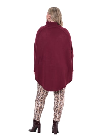 MIAMODA Pullover in dunkel weinrot