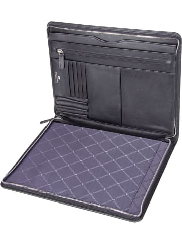 Braun Büffel Schreibmappe GOLF 3.0 Meeting Folder in Schwarz