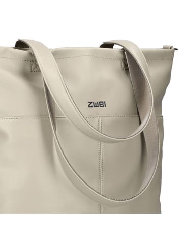 Zwei Mademoiselle.M Shopper Tasche 37 cm cement