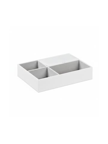 relaxdays Schmucktablett in Weiß - (B)25,5 x (H)5 x (T)18,5 cm