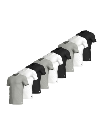 adidas T-Shirt T-Shirt Basic V-Neck 9P in Multi
