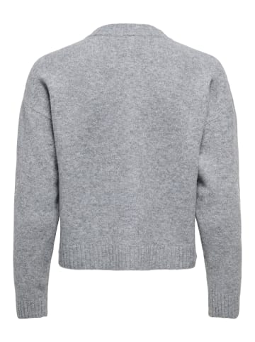 ONLY Strickjacke in Medium Grey Melange