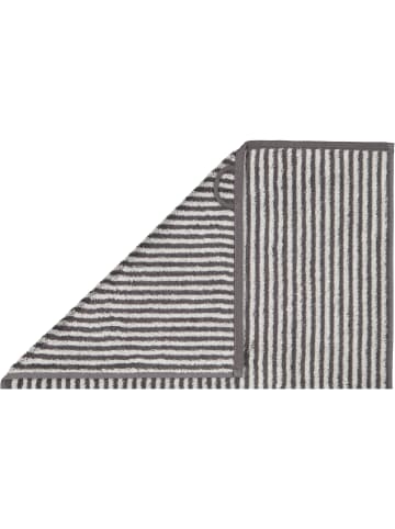 Cawö Cawö Handtücher Two-Tone Stripes 480 basalt - 73 in basalt - 73