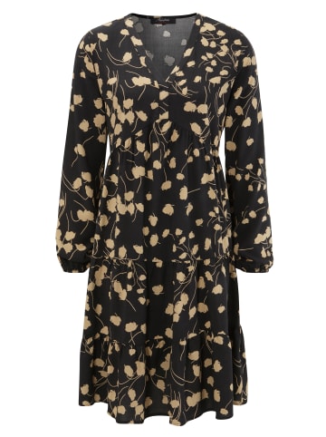Aniston CASUAL Blusenkleid in schwarz-beige