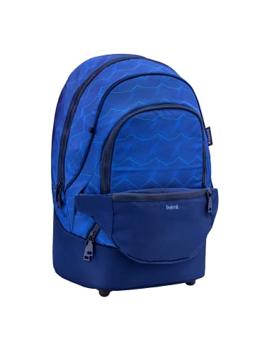 Belmil Premium 2-IN-1 Schultasche & Gürteltasche "Estate Blue" mit Brustgurt