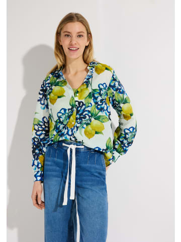 More & More sommerliche, legere Hemdbluse in lemon print