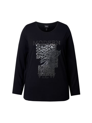 Ulla Popken Langarmshirt in schwarz