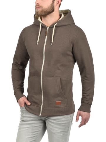 BLEND Kapuzensweatjacke in braun