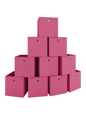 VCM  10er Set Faltbox Klappbox Boxas in Pink