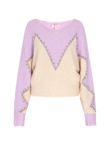 IZIA Damen Pullover in Lavender Creme