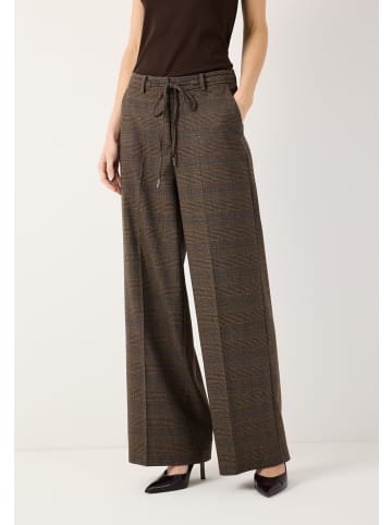 More & More weite, trendige Karohose in check