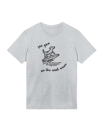 F4NT4STIC T-Shirt See You On The Next Wave in grau meliert
