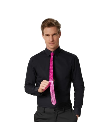 tectake Schmale Unisex-Krawatte in Einheitsgröße, pink