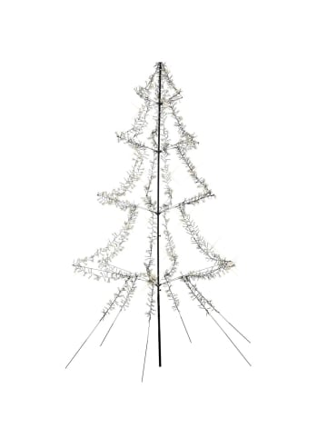 MARELIDA LED Weihnachtsbaum Lichterbaum für Außen aufklappbar H: 3m