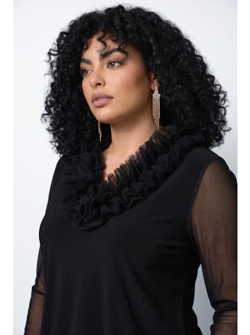 Ulla Popken Langarmshirt in schwarz